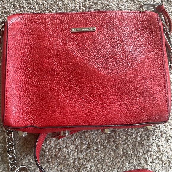 Rebecca Minkoff Mini 5 Zip Red crossbody - Picture 4 of 7